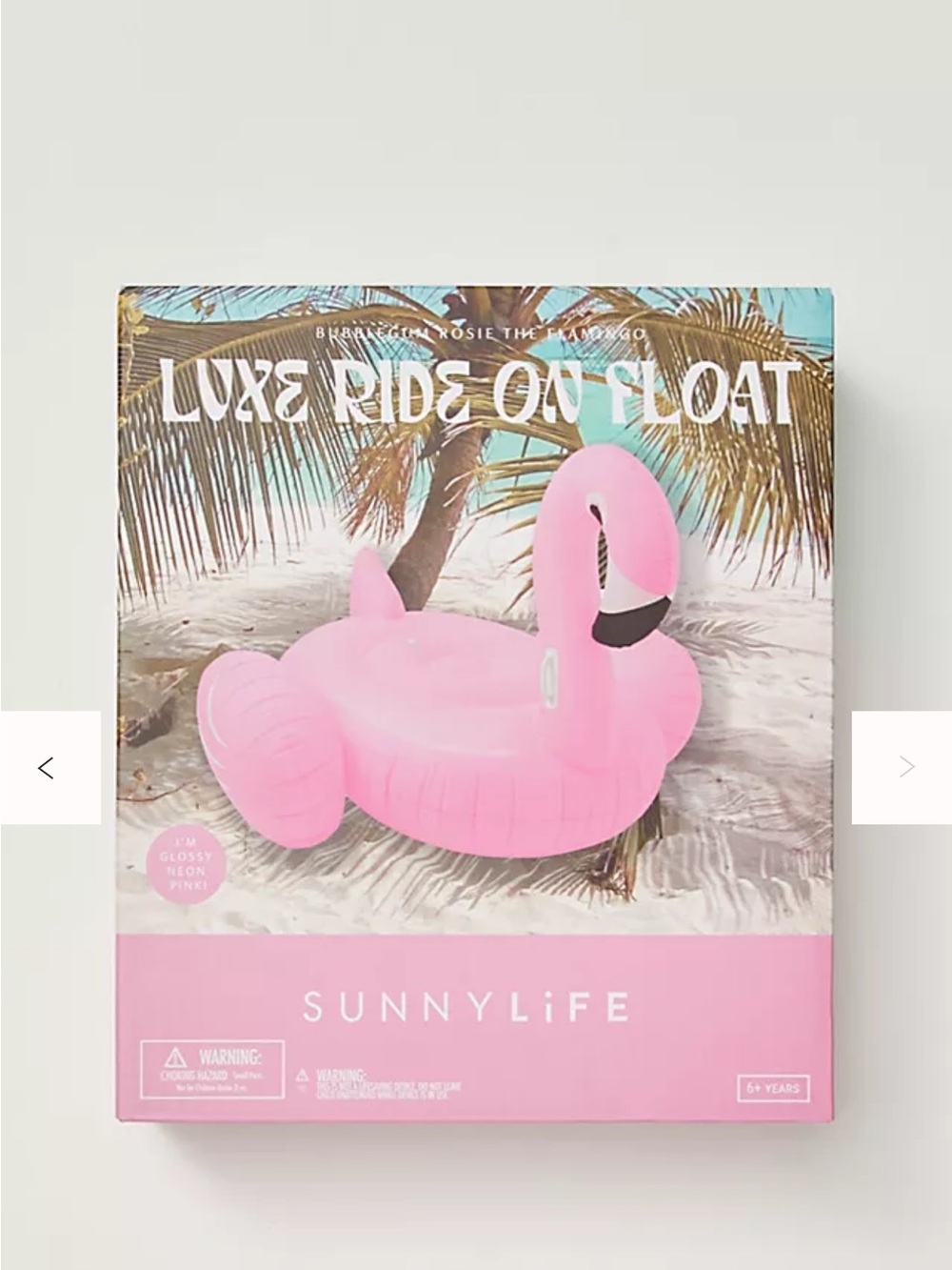 Luxe Ride On Giant Pink Inflatable Flamingo Pool Float NIB - Picture 2 of 4